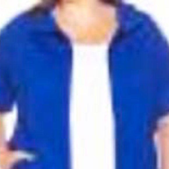 JACKET, SHORT SLEEVES, BLUE ECLIPSE, SIZE 5X, FRONT POCKETS, FRONT ZIPPER, STRET - Picture 12 of 13